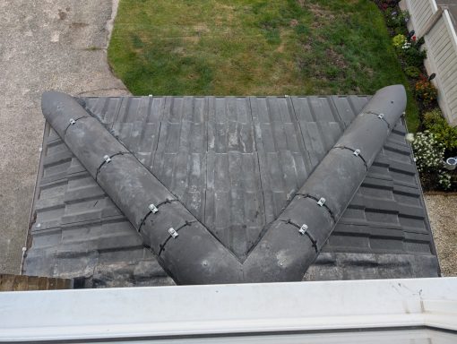 Replacement roof on porch